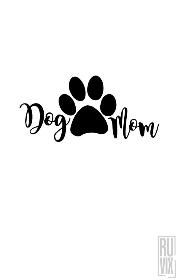 Tricouri cu Căței, Tricou Dog Mom, ruvix.ro