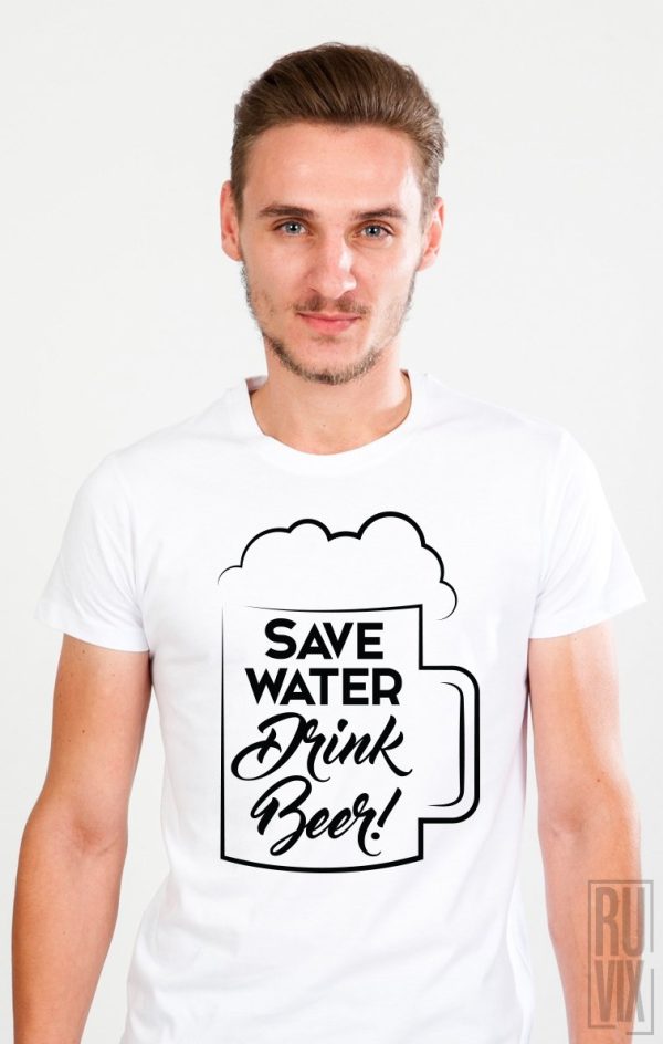 De Purtat la Grătar, Tricou Drink Beer, ruvix.ro