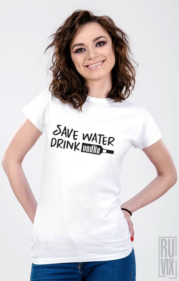 Tricouri cu Mesaje, Tricou Drink Vodka, ruvix.ro