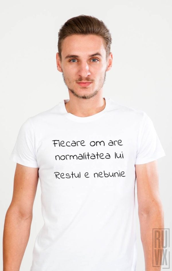 Tricou Fiecare cu normalitatea lui, 1, ruvix.ro