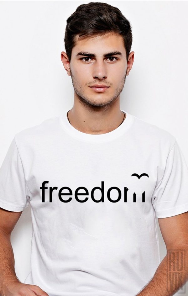 Tricouri cu Mesaje, Tricou Freedom, ruvix.ro