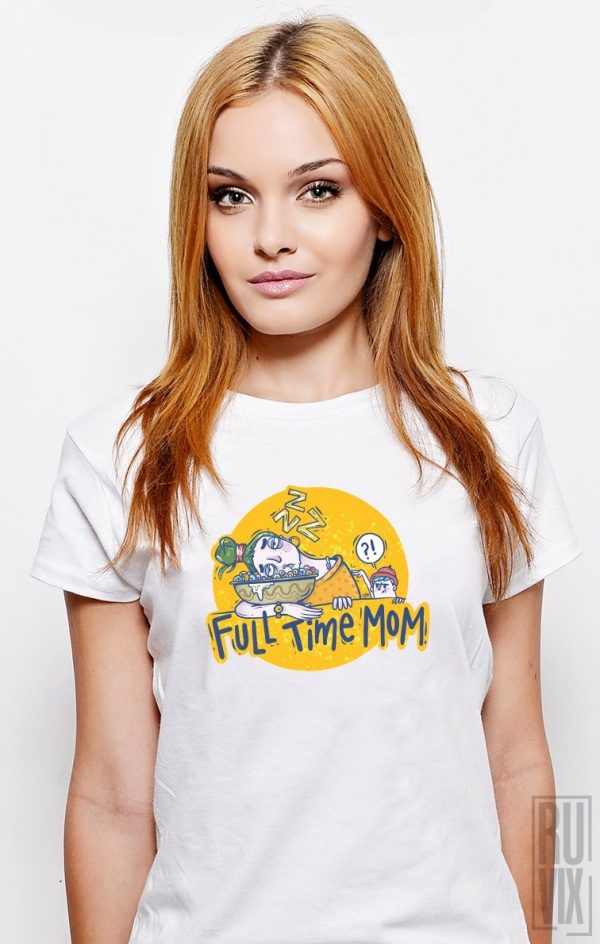 Tricou FULL TIME MOM, 1, ruvix.ro