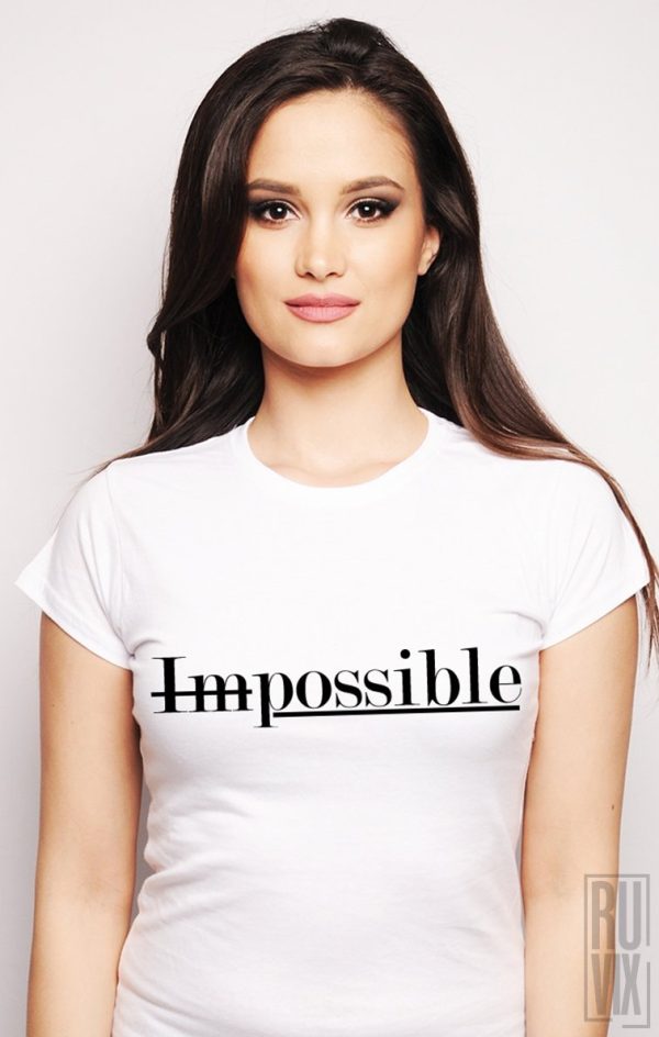 Tricouri cu Mesaje, Tricou Impossible, ruvix.ro
