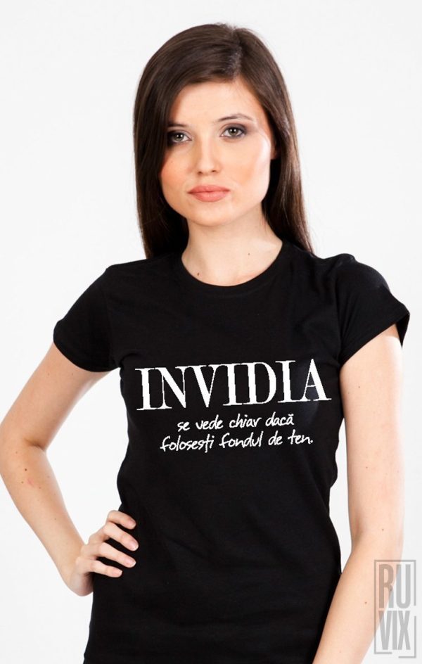 Tricouri cu Mesaje, Tricou Invidia, ruvix.ro