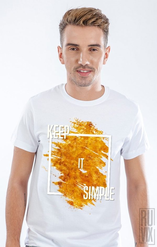 Tricouri cu Mesaje, Tricou Keep It Simple, ruvix.ro