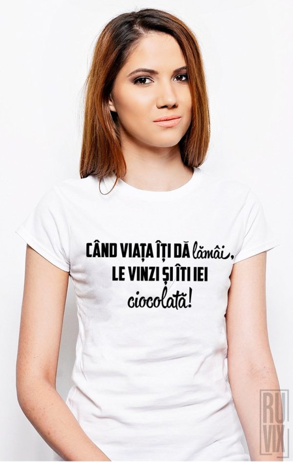Tricouri cu Mesaje, Tricou Lamâi și Ciocolată, ruvix.ro