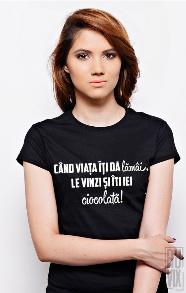 Tricouri cu Mesaje, Tricou Lamâi și Ciocolată, ruvix.ro