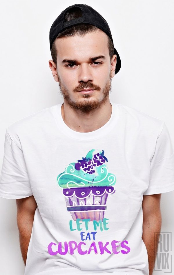 Tricouri cu Mesaje, Tricou Let Me Eat, ruvix.ro