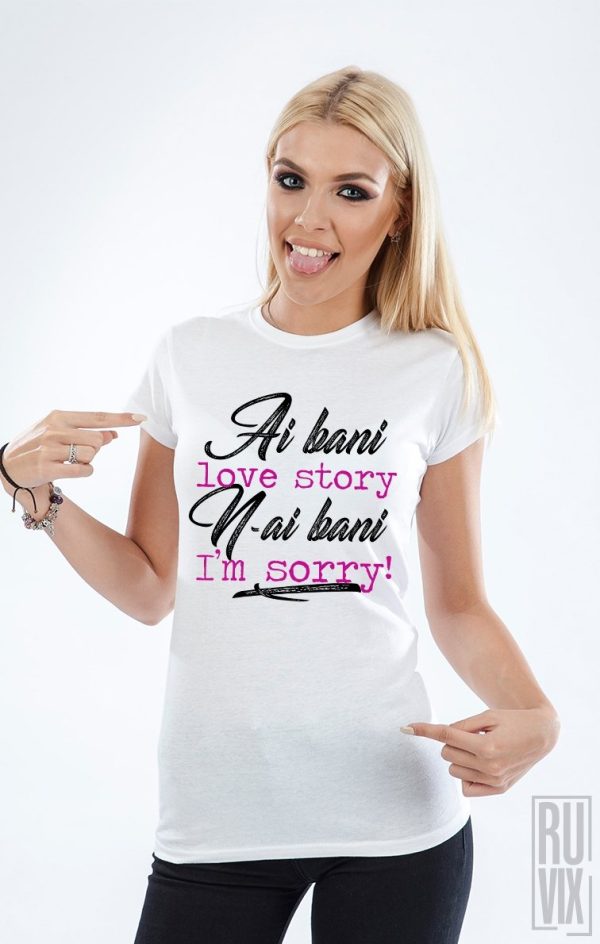 Tricouri Femei, Tricou Love Story, ruvix.ro