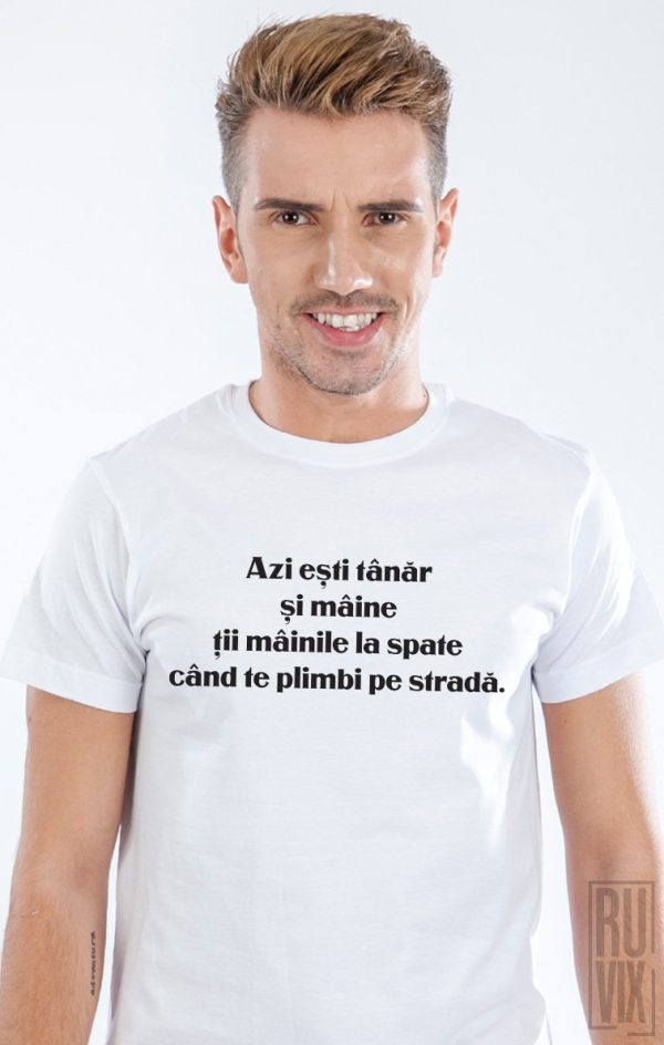 Tricouri cu Mesaje, Tricou Mâinile la spate, ruvix.ro