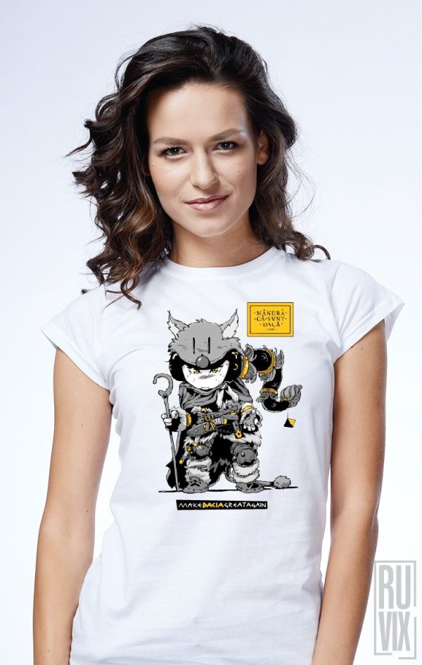 Make Dacia Great Again Shop, Tricou Mândră că sunt Dacă, ruvix.ro