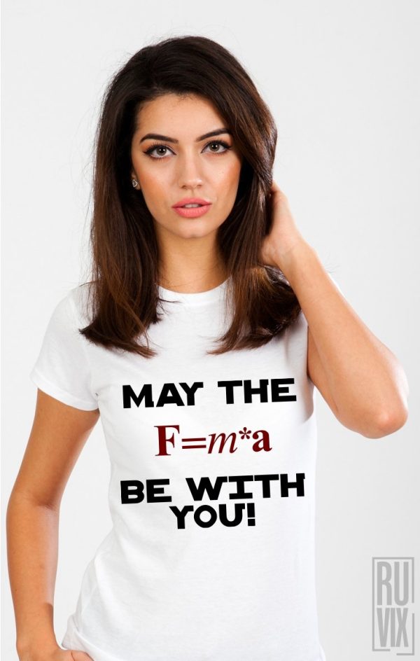 Tricouri cu Mesaje, Tricou May The FORCE, ruvix.ro