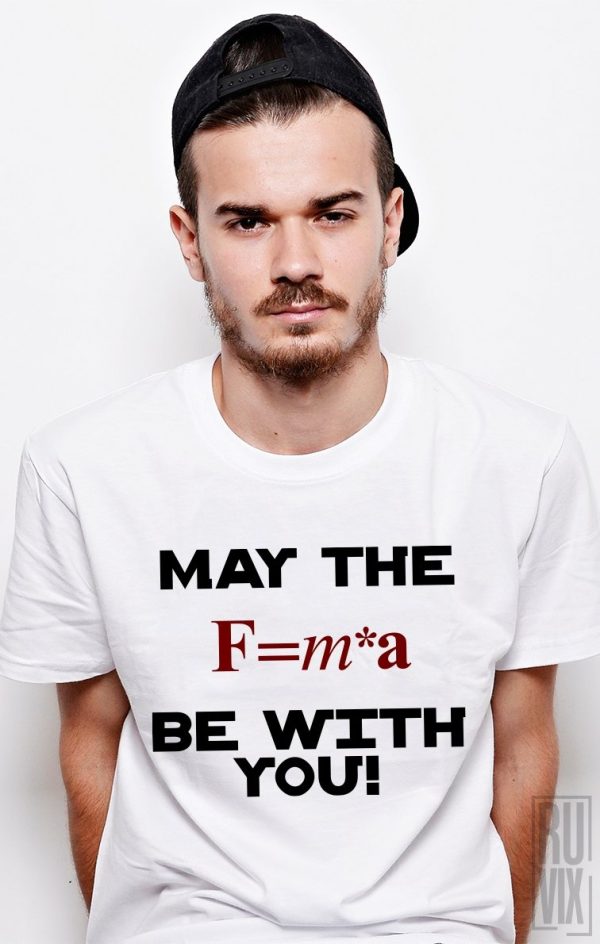 Tricouri cu Mesaje, Tricou May The FORCE, ruvix.ro