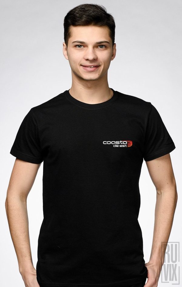 Coasta de Est Shop, Tricou NEGRU LOGO COASTA DE EST, ruvix.ro