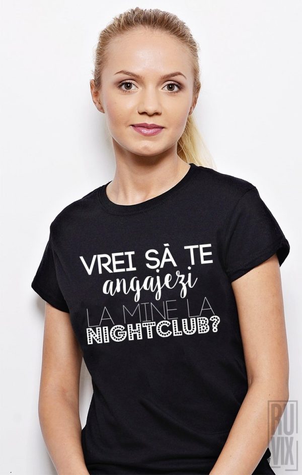 Tricouri cu Mesaje, Tricou Nightclub, ruvix.ro