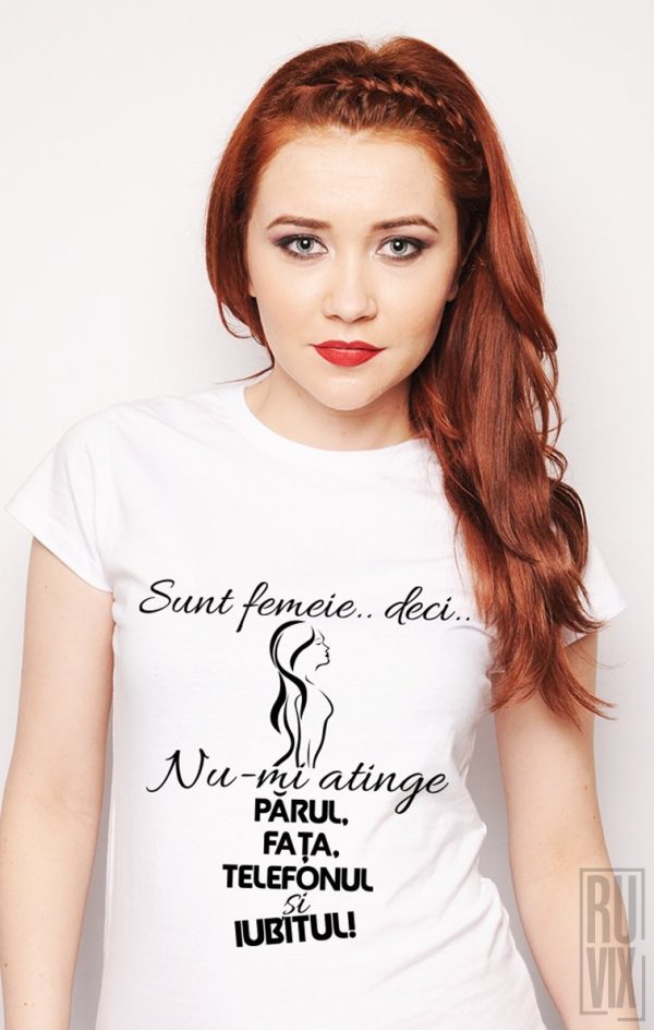 Tricouri cu Mesaje, Tricou Nu-mi Atinge, ruvix.ro