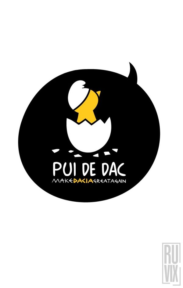 Make Dacia Great Again Shop, Tricou Pui de Dac, ruvix.ro