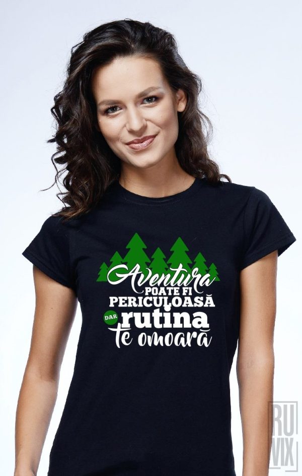 Tricouri cu Mesaje, Tricou Rutina te Omoară, ruvix.ro