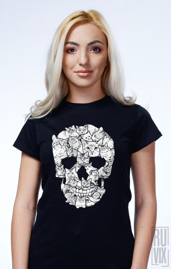Tricou Skull Cat
