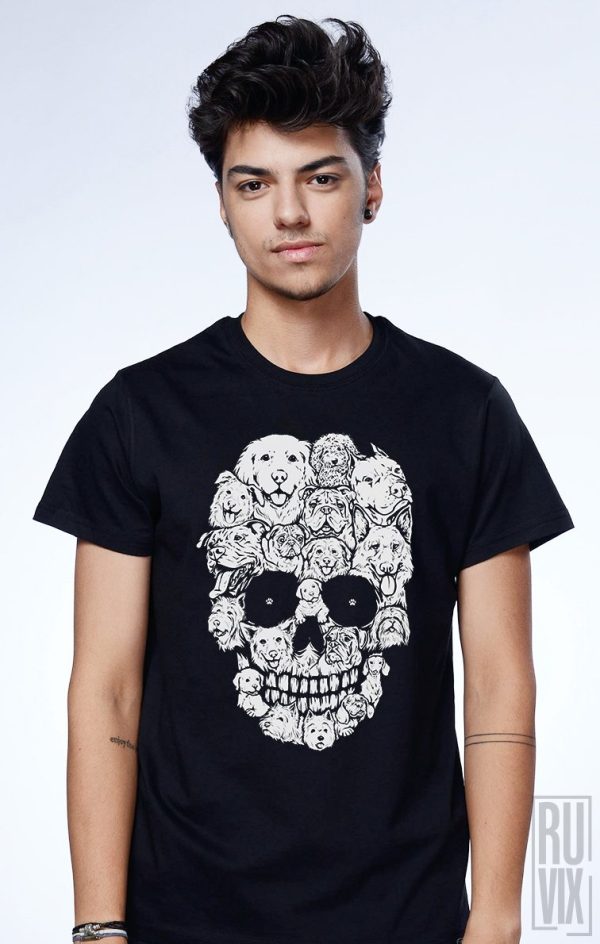 Tricouri Femei, Tricou Skull Dog, ruvix.ro