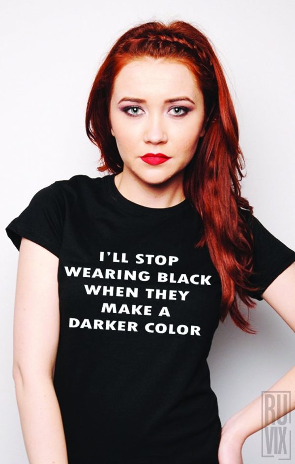 Tricouri cu Mesaje, Tricou Stop Wearing Black, ruvix.ro