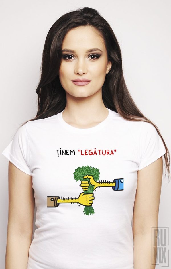 Adrian Serghie Shop, Tricou ținem legătura, ruvix.ro