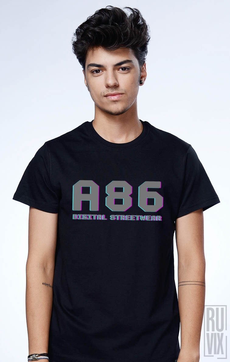 A86 DIGITAL STREETWEAR, Tricou Trei De, ruvix.ro
