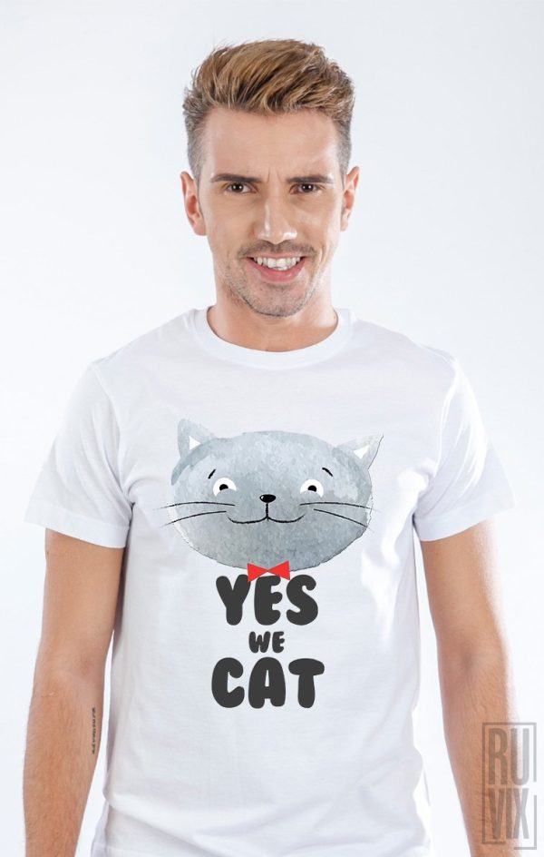 Tricouri, Tricou Yes We Cat, ruvix.ro