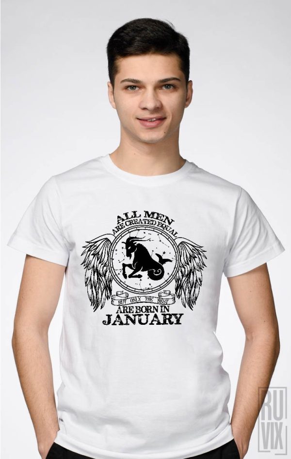 Evenimente, Tricou Capricorn - Zodiac Ianuarie Bărbați, ruvix.ro