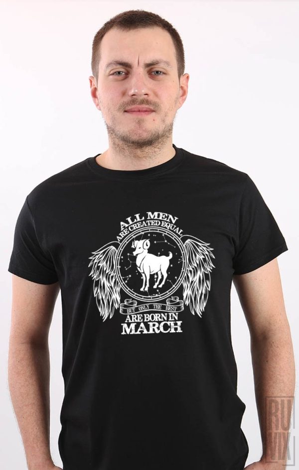 Evenimente, Tricou Berbec - Zodiac Martie Bărbați, ruvix.ro
