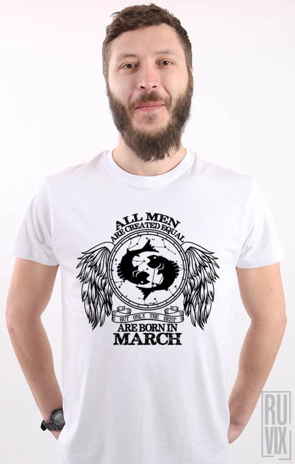 Evenimente, Tricou Pești - Zodiac Martie Bărbați, ruvix.ro