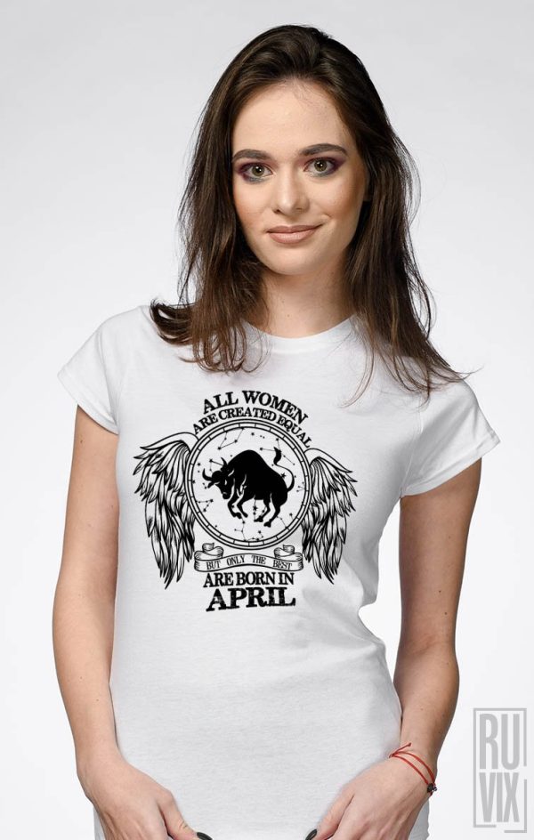 Evenimente, Tricou Taur - Zodiac Aprilie Damă, ruvix.ro