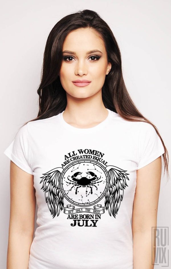 Evenimente, Tricou Rac - Zodiac Iulie Damă, ruvix.ro