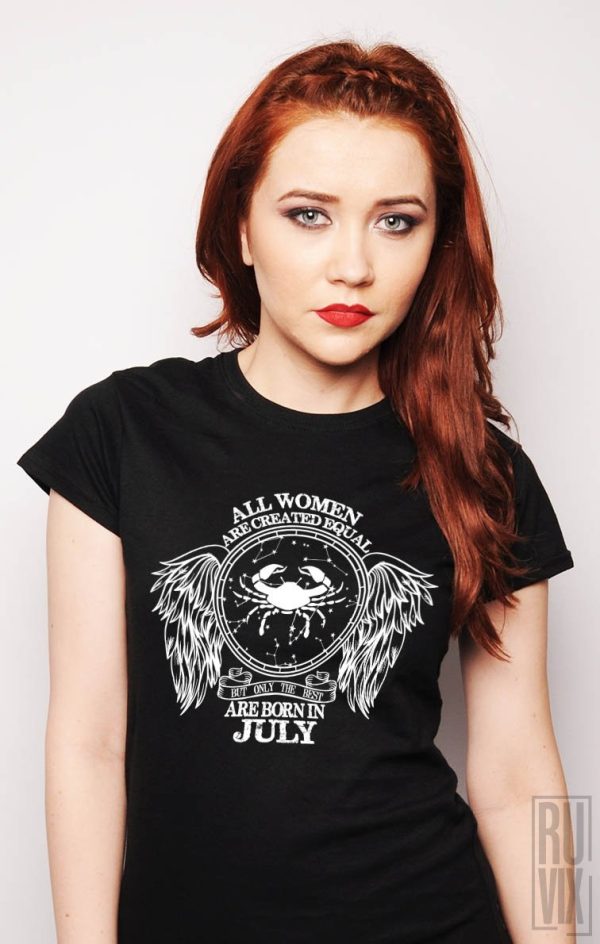 Evenimente, Tricou Rac - Zodiac Iulie Damă, ruvix.ro