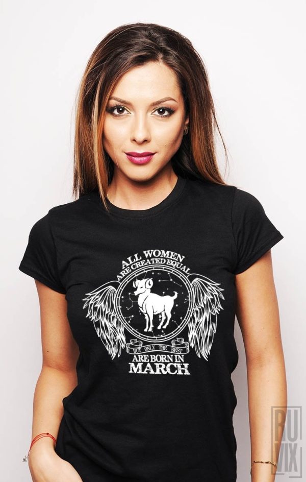 Evenimente, Tricou Berbec - Zodiac Martie Damă, ruvix.ro