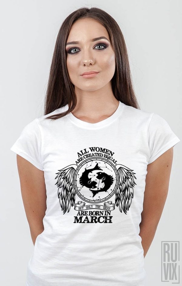Evenimente, Tricou Pești - Zodiac Martie Damă, ruvix.ro