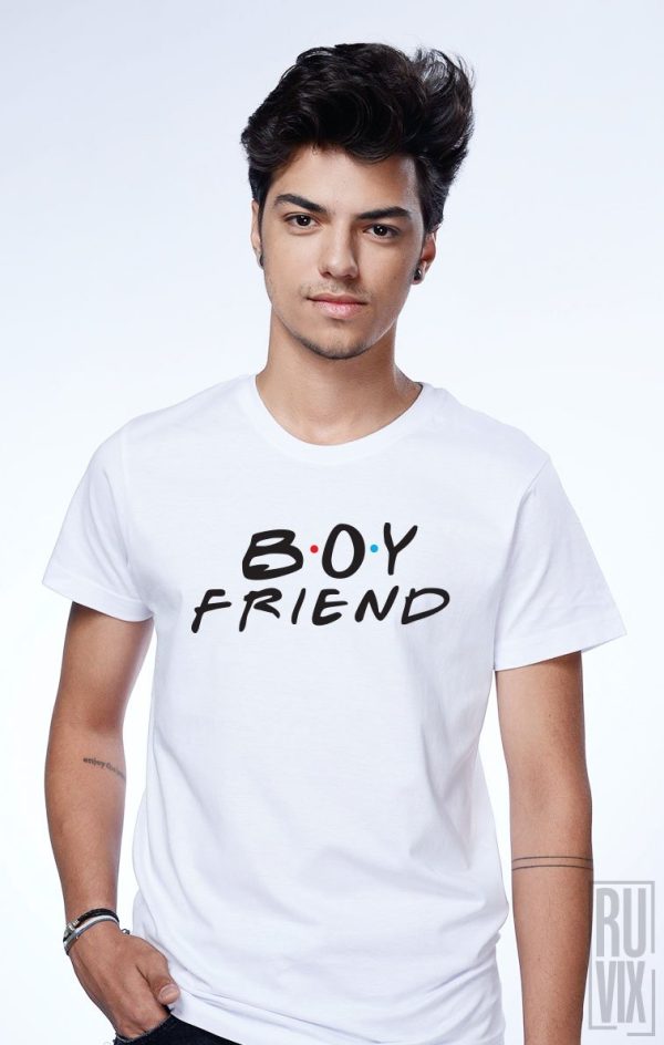 Cadouri de Valentine's Day, Tricouri de Cuplu Boyfriend Girlfriend, ruvix.ro