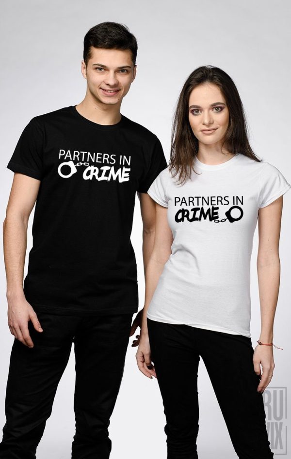 Tricouri de Cuplu Partners in Crime, 2, ruvix.ro