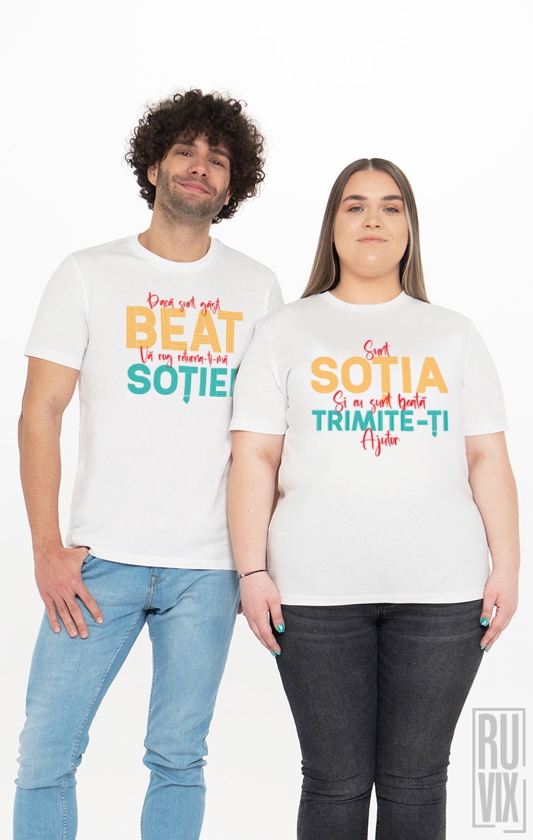 Tricouri De Cuplu Găsit Beat - Și eu sunt Beată