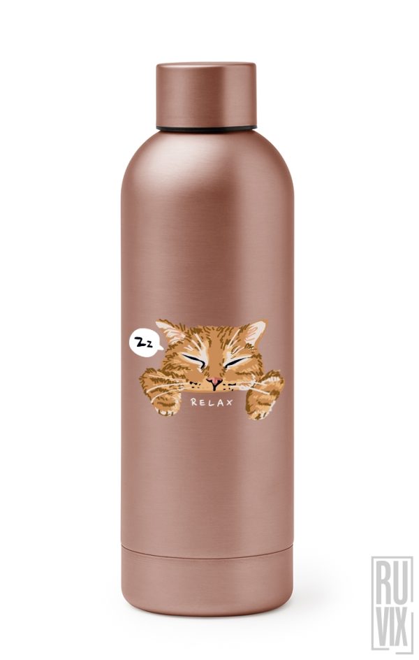 Relaxed Cat - Termos Premium, 1, ruvix.ro